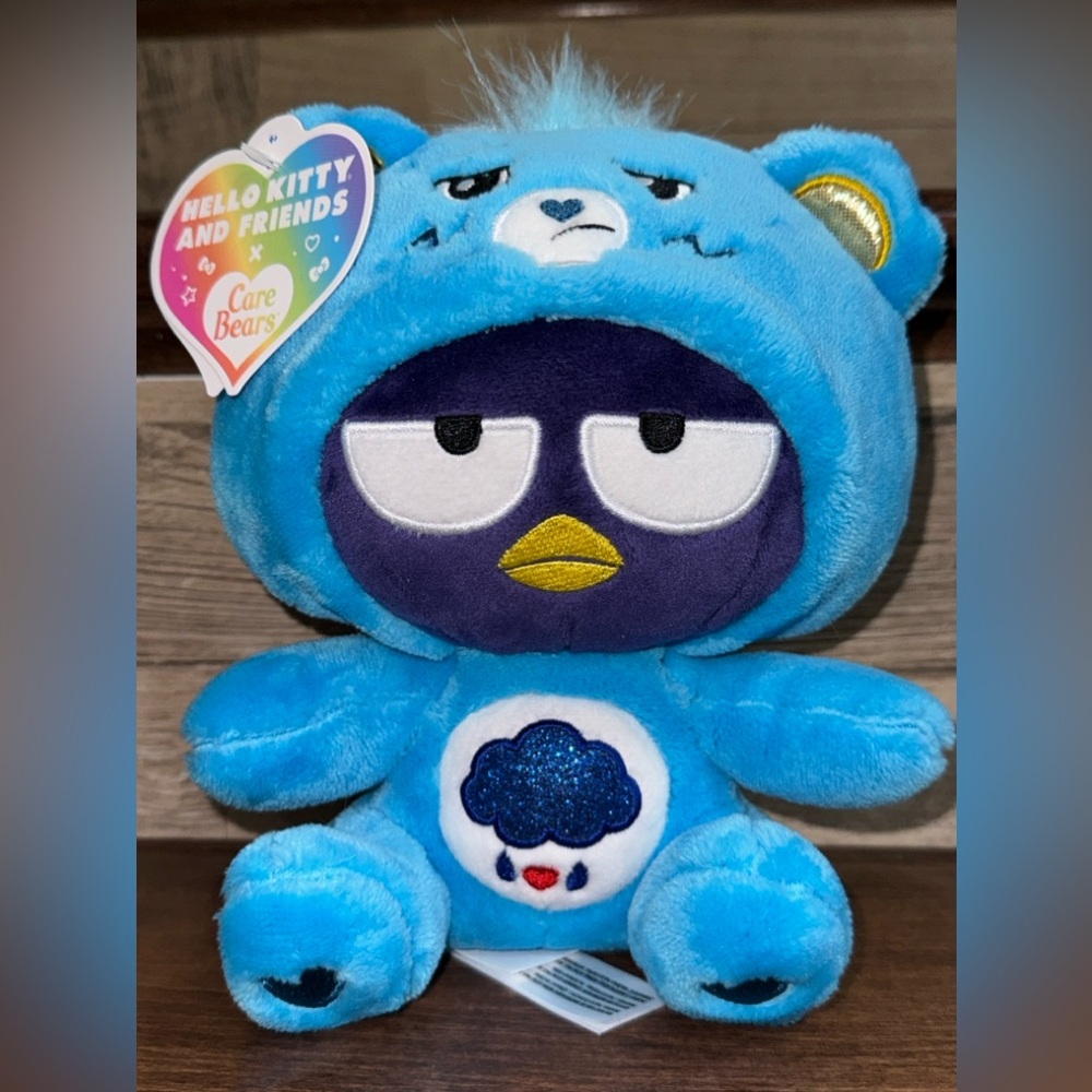 Sanrio Hello Kitty Care Bears Badtz-Maru Dressed As Grumpy Bear 8" Plush Blue